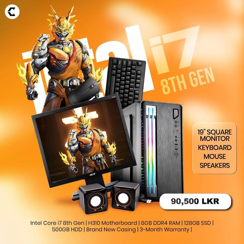 Intel i7 8th gen computer
