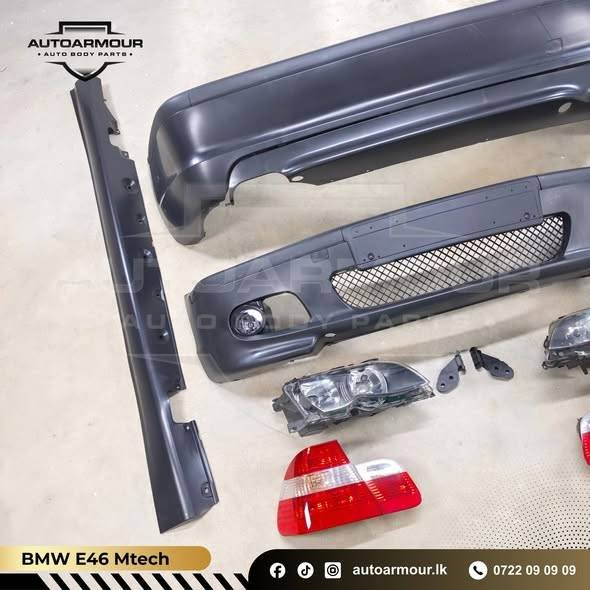 BMW E46 Mtech  Front & Rear Bumper Complete bodyKit With Side Skirts