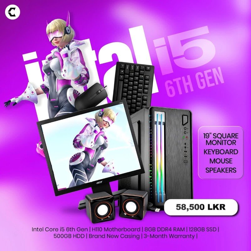 Intel i5 6th gen computer