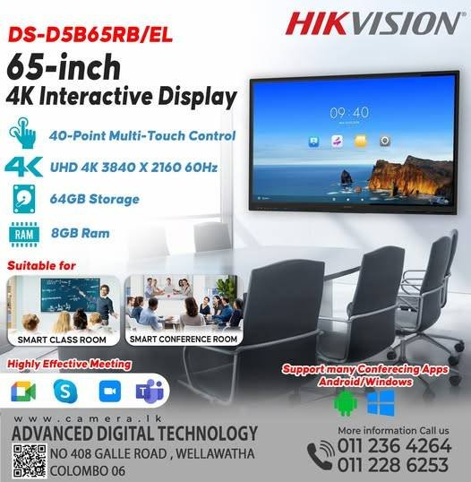 📍HIKVISION 65-inch 4K Interactive Display👍