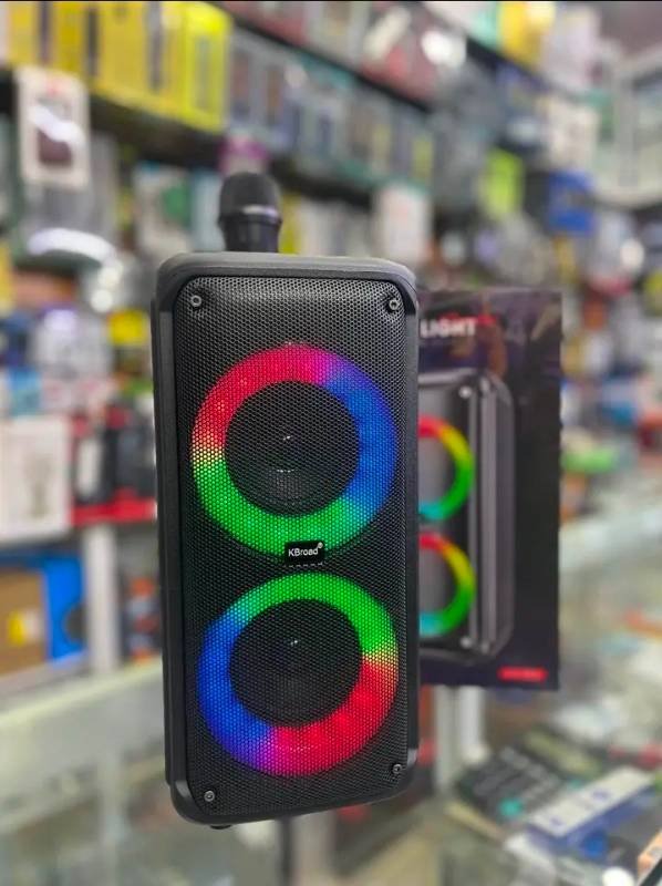 KBrode Dual Subwoofer RGB Party Speakers