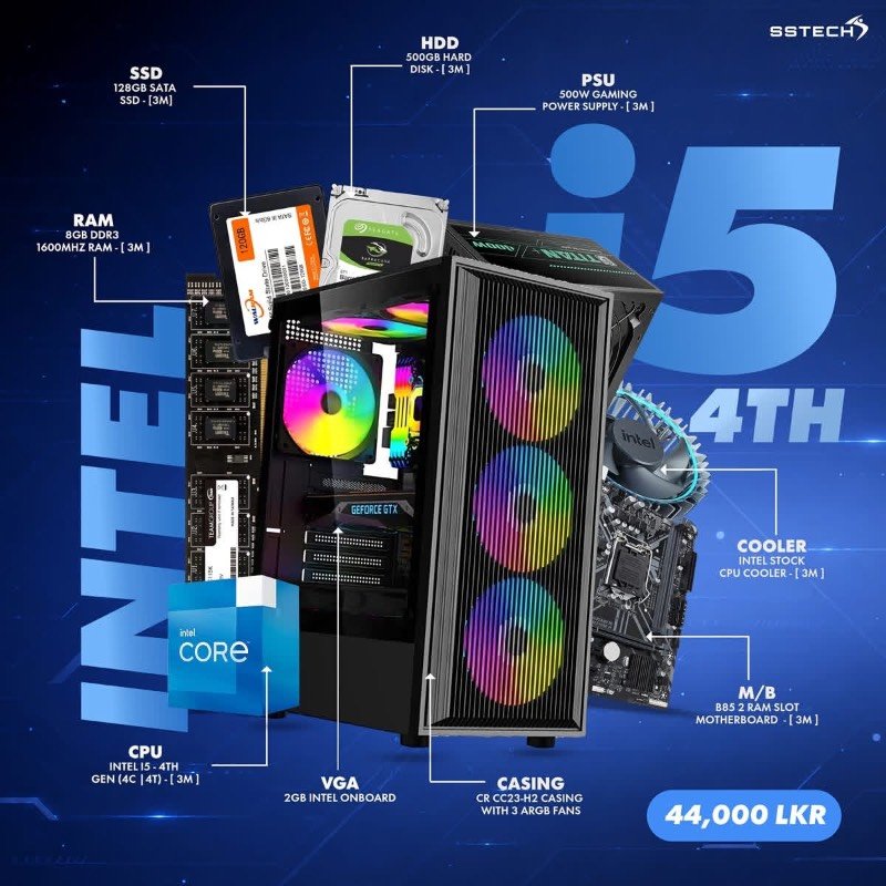 Intel i5 4th gen computer