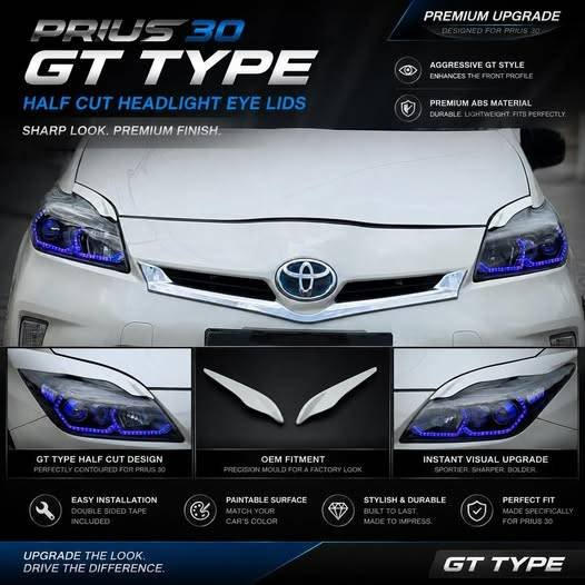 GT Type Half Cut EyeLids For Prius 30