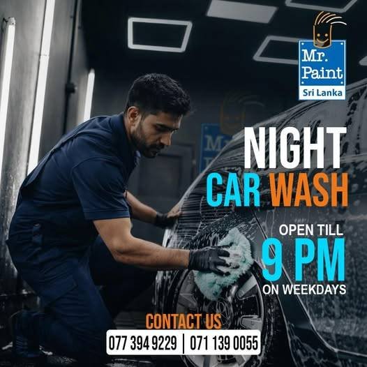NIGHT CAR WASH at Mr Paint Sri Lanka