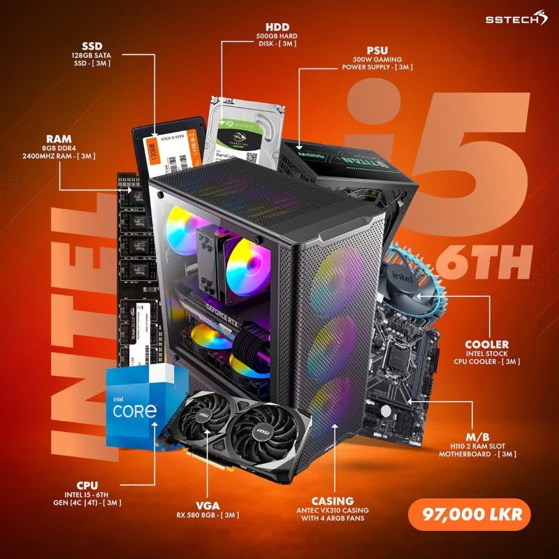 Intel i5 6th gen computer