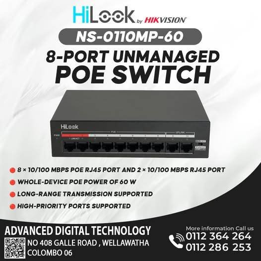 HILOOK 10/100M PoE Switch