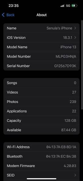 Iphone 13 128 gb