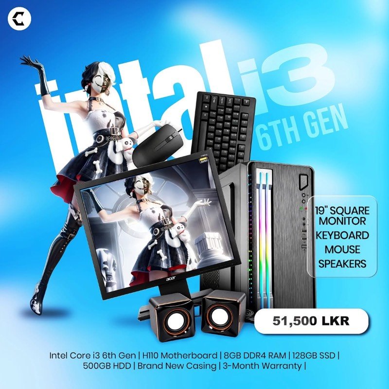Intel i3 6th gen computer