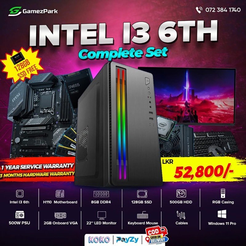 Intel i5 4th gen computer