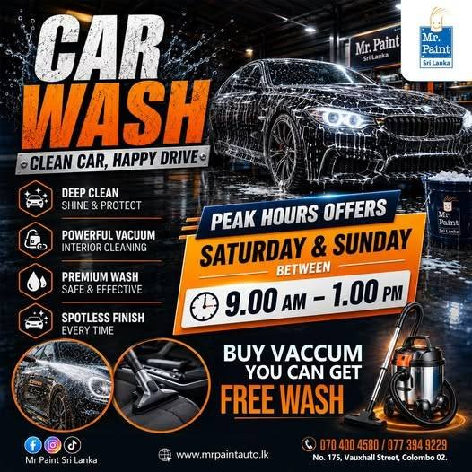Weekend Car Wash Offer Caption
